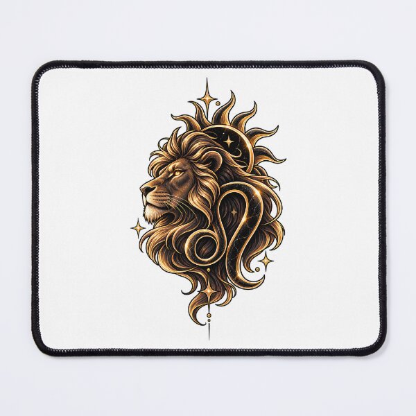 Item preview, Cosmic Golden Lion – Zodiac Sign designed and sold by teamzeta.