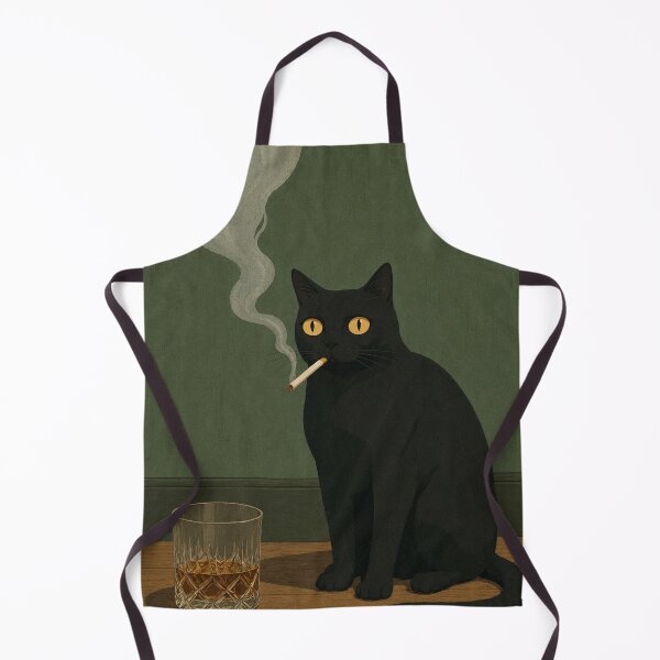 Item preview, Black cat with glowing sm*king designed and sold by GleasonArnoldo.