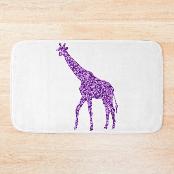 Item preview, Giraffe Purple Triangular Mosaic Silhouette Design designed and sold by DymondDesigns.