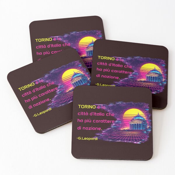 Item preview, Turin Leopardi Vaporwave Sabaude Quotes designed and sold by Torinostalgia.