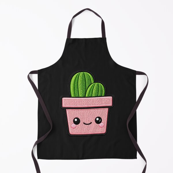 Item preview, Kawaii Cactus Embroidery Patch Illustration designed and sold by ColorSplash123.