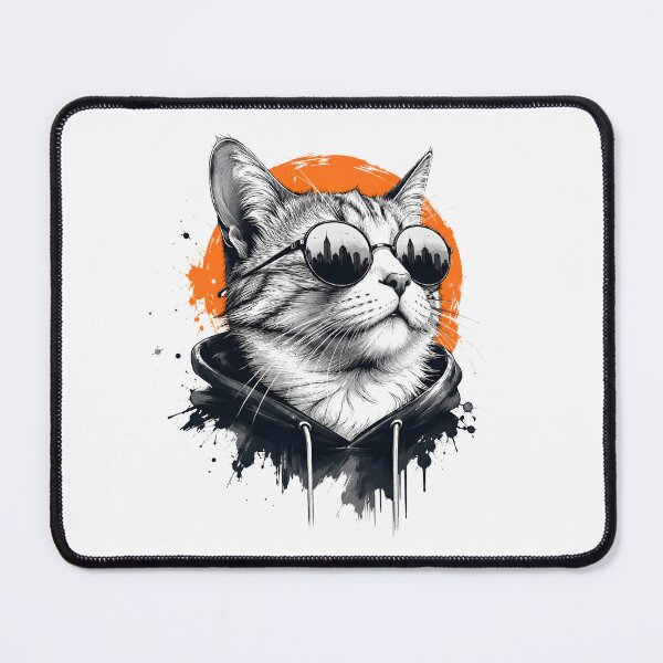 Item preview, Cat With Sunglasses Retro Art designed and sold by DesignStock95.