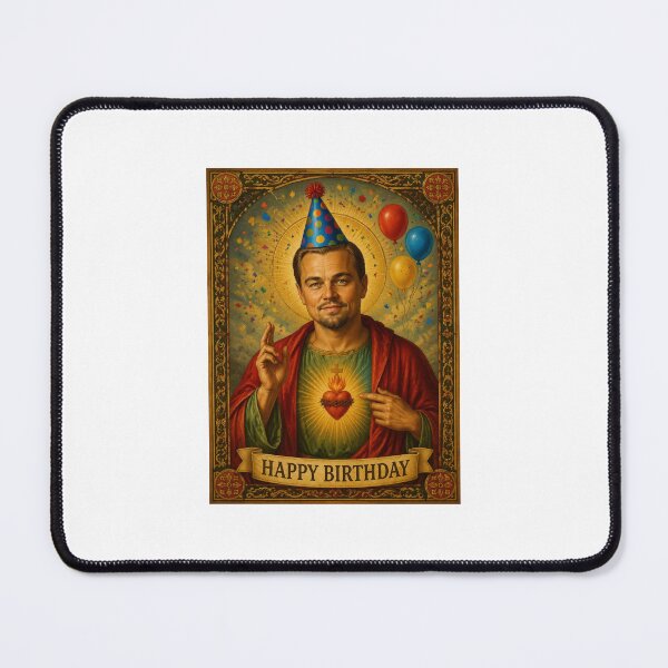 Item preview, Leonardo dicaprio birthday saint celebrity  funny meme holy prank weird designed and sold by CheeseBlueprint.