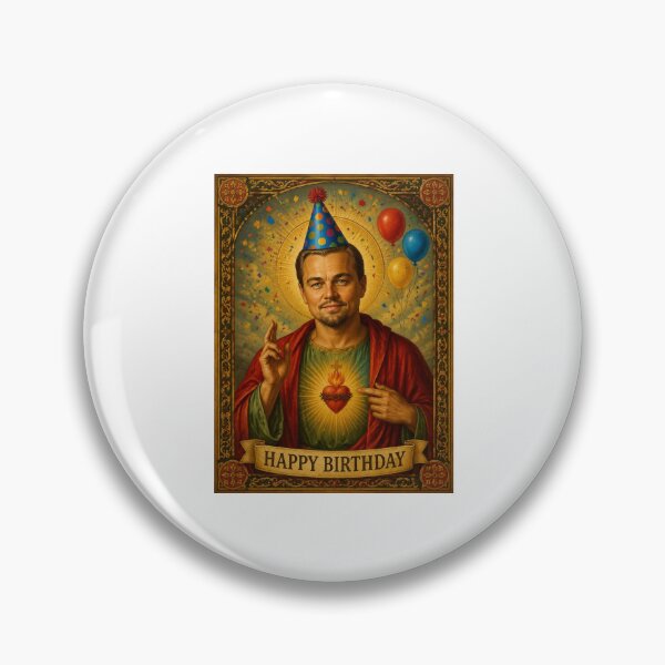 Item preview, Leonardo dicaprio birthday saint celebrity  funny meme holy prank weird designed and sold by CheeseBlueprint.