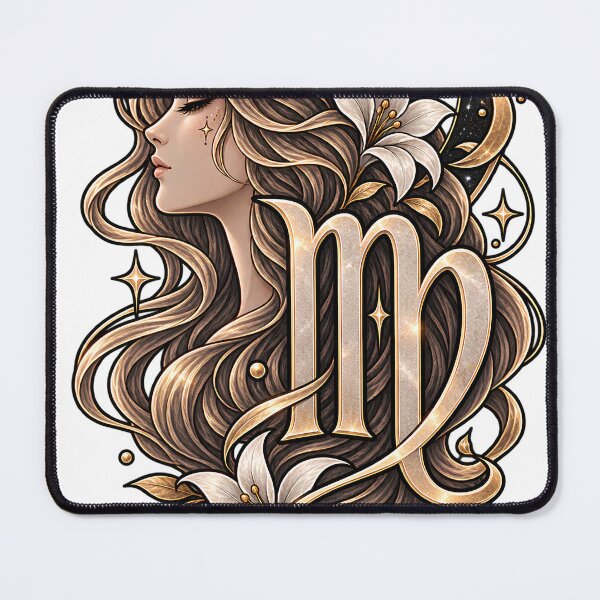 Item preview, Celestial Virgo – Zodiac Woman with Flowers and Moon designed and sold by teamzeta.