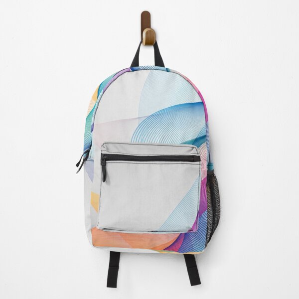 Item preview, Abstract Colorful Flowing Ribbons – Modern Geometric Line Art designed and sold by Sticleg.