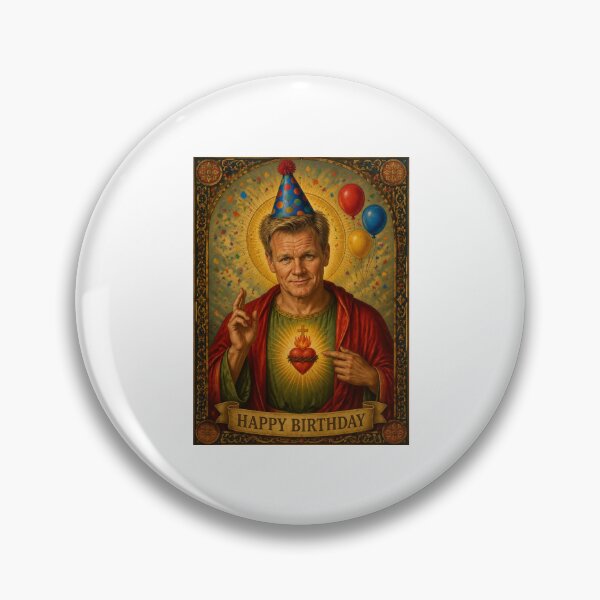 Item preview, Gordon ramsay birthday saint celebrity  funny meme holy prank weird designed and sold by CheeseBlueprint.