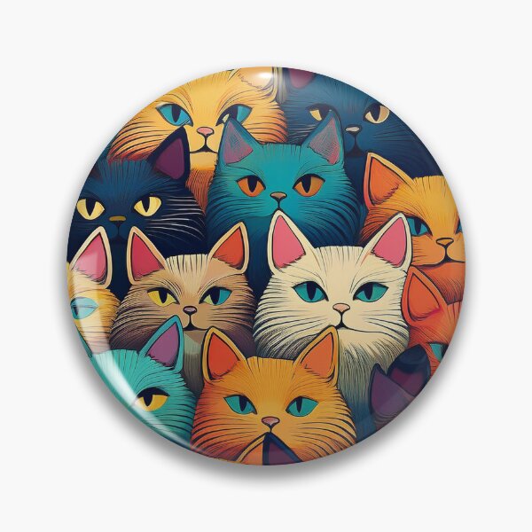 Item preview, A colorful variety of cartoon cats designed and sold by Photopat.