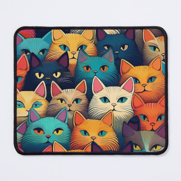 Item preview, A colorful variety of cartoon cats designed and sold by Photopat.
