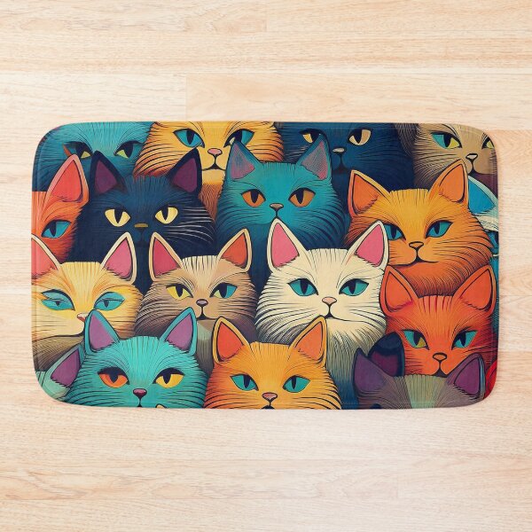 Item preview, A colorful variety of cartoon cats designed and sold by Photopat.