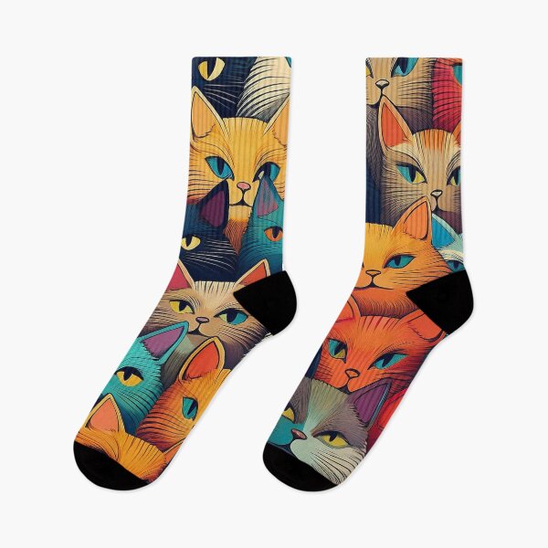 Item preview, A colorful variety of cartoon cats designed and sold by Photopat.