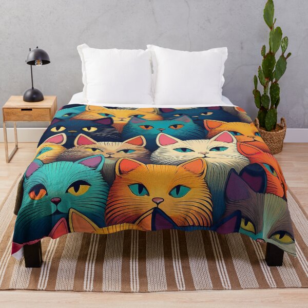 Item preview, A colorful variety of cartoon cats designed and sold by Photopat.
