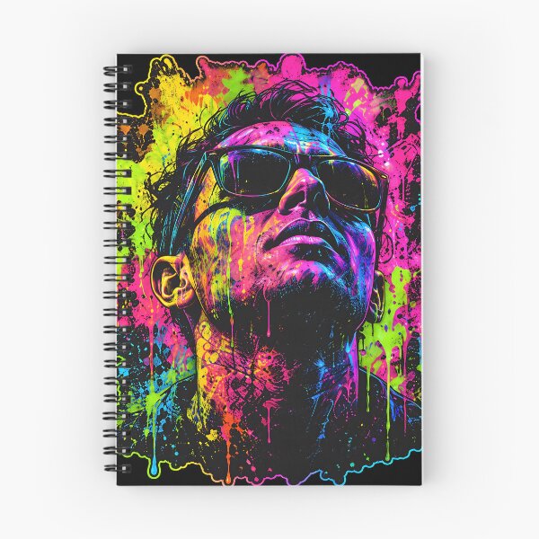 Item preview, Neon Rave Portrait – Psychedelic Graffiti EDM Festival Art designed and sold by RH Design Lab.
