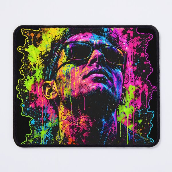 Item preview, Neon Rave Portrait – Psychedelic Graffiti EDM Festival Art designed and sold by RH Design Lab.