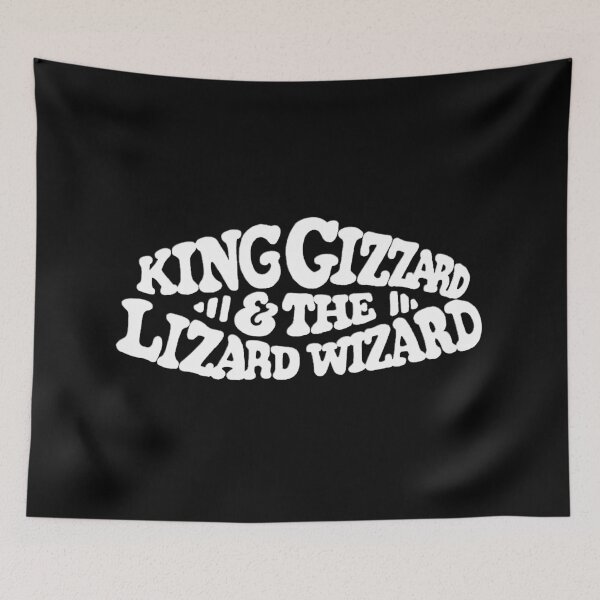 Item preview, King Gizzard and The Lizard Wizard White Type types designed and sold by reylamonara.