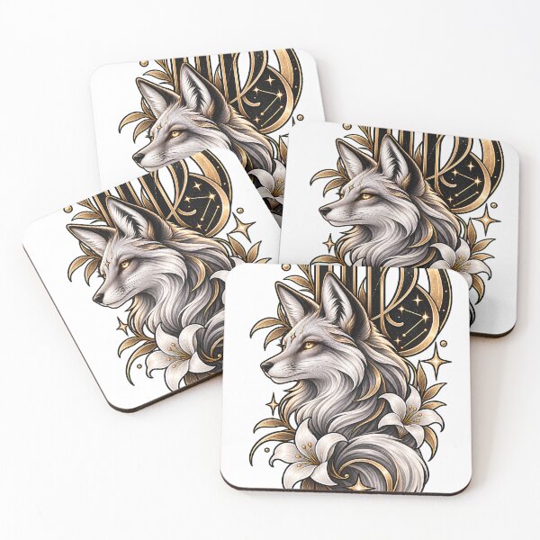 Item preview, Celestial Fox – Virgo Zodiac Symbol designed and sold by teamzeta.