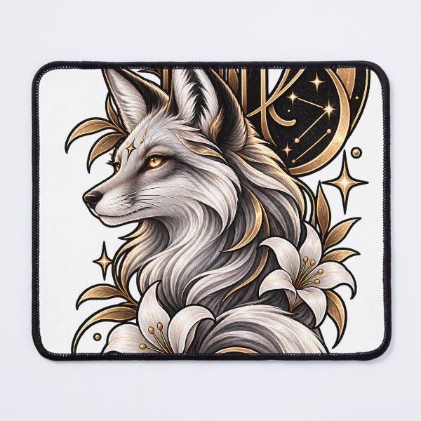Item preview, Celestial Fox – Virgo Zodiac Symbol designed and sold by teamzeta.