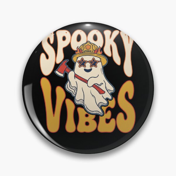 Item preview, Firefighter Ghost Halloween Spooky Vibes Retro Groovy designed and sold by MTRBSK11.