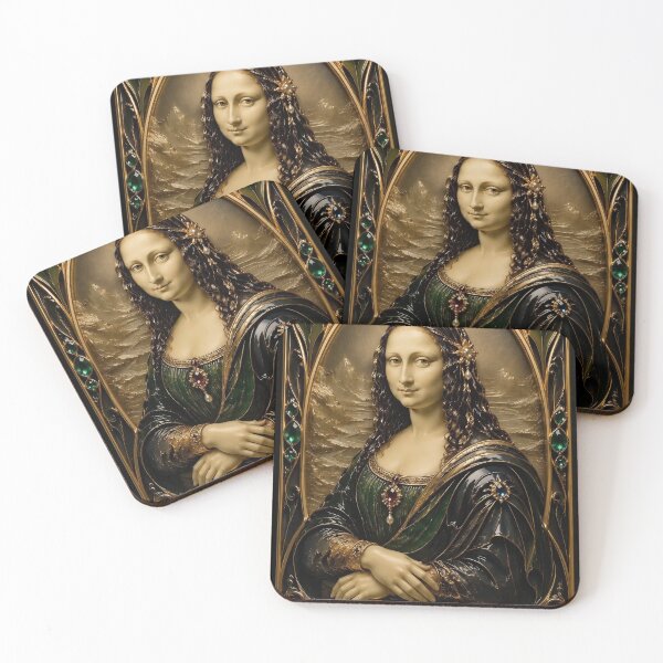 Item preview, 3D Mona Lisa in Art Nouveau​ Style​ designed and sold by Adisak-designs.