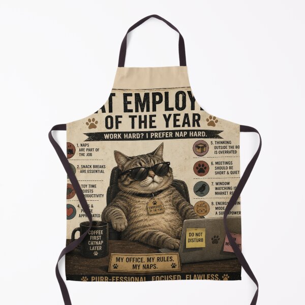Item preview, Cat Employee of the Year Funny Office Cat Meme designed and sold by CartRex.