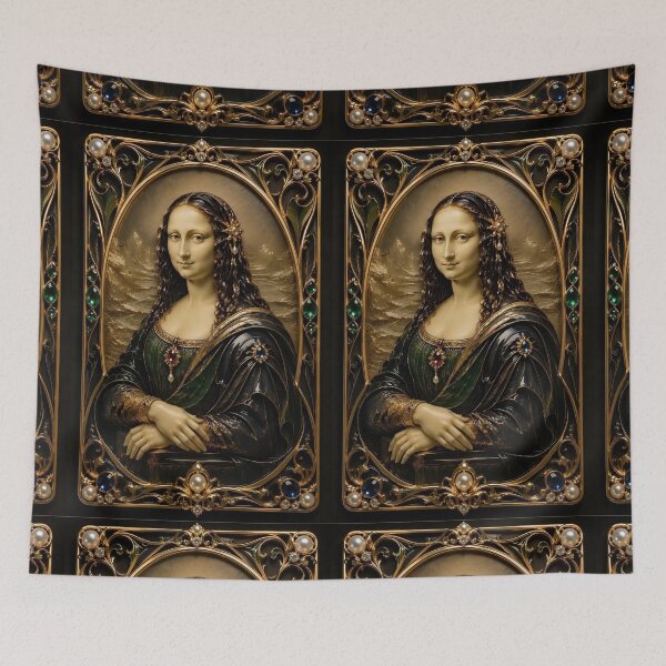 Item preview, 3D Mona Lisa in Art Nouveau​ Style​ designed and sold by Adisak-designs.