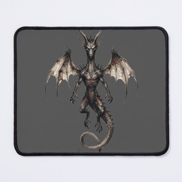 Item preview, Gothic Fantasy Dragon - Dark Watercolor Illustration designed and sold by GrabaHuk.