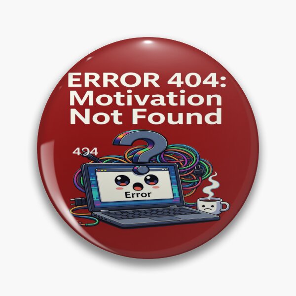 Item preview, Error 404 Motivation Not Found | Funny Computer Programmer T-Shirt | Tech Humor, Coding & Procrastination Gift designed and sold by Sushikidsntod.