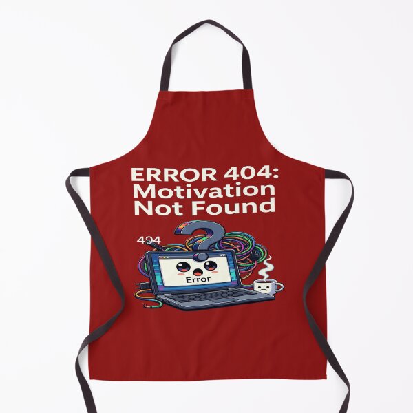 Item preview, Error 404 Motivation Not Found | Funny Computer Programmer T-Shirt | Tech Humor, Coding & Procrastination Gift designed and sold by Sushikidsntod.