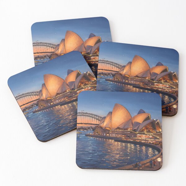 Item preview, Sydney Opera House at Blue Hour designed and sold by RedPeaStudio.