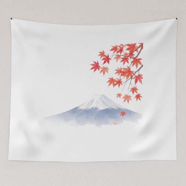 Item preview, Mount Fuji & Autumn Leaves | Japanese Design designed and sold by JapanMemoir.