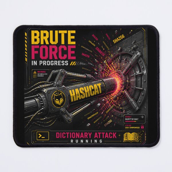 Item preview, Brute Force Hashcat Password Cracker Cyber Security designed and sold by ThirdShiftLab.