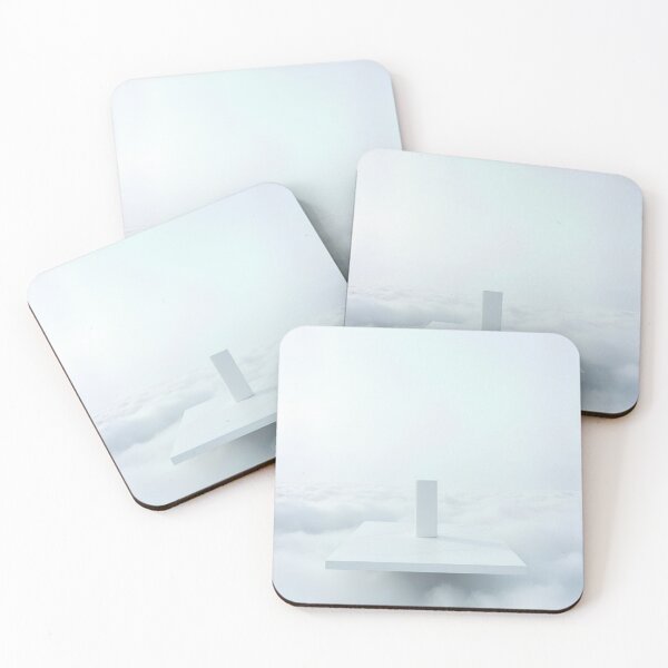 Item preview, Minimalist White Monolith in Clouds 3D Surreal Architectural Art designed and sold by mijaczeek.