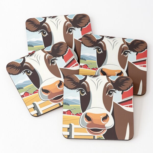 Item preview, Art - Dairy Cow, Rustic and Decorative Vintage Illustration designed and sold by World-Pets.