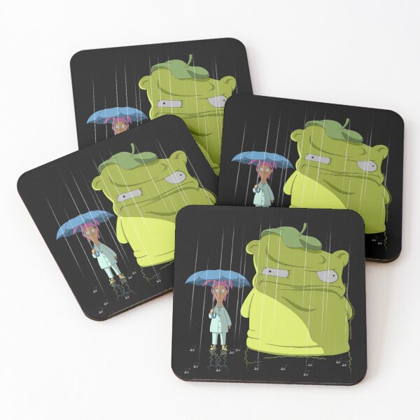 Item preview, Bob'ss Burgers Louise & Kuchi Kopi Rain Portrait designed and sold by Polaroideffect ⭐⭐⭐⭐⭐(968).