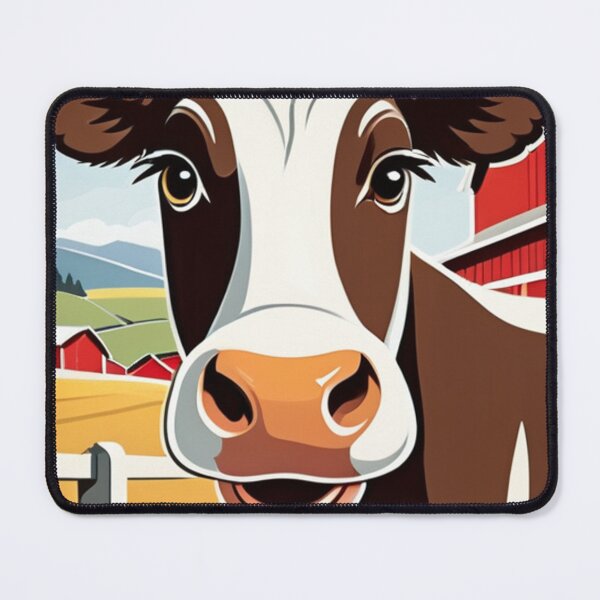 Item preview, Art - Dairy Cow, Rustic and Decorative Vintage Illustration designed and sold by World-Pets.
