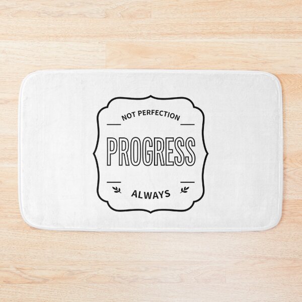 Item preview, Progress Not Perfection Inspirational T-Shirt Design designed and sold by FestivityFinds.