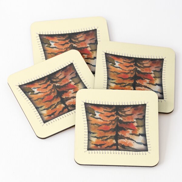 Item preview, Stitched Opening Reveals Tiger Fur designed and sold by MoxisWatercolor.