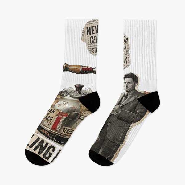 Item preview, George Orwell Collage - Dystopian Literature Art  designed and sold by OzzFrequency.