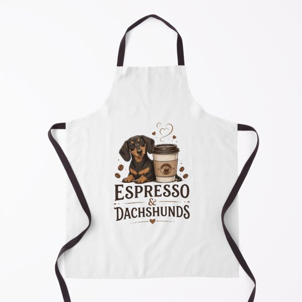 Item preview, Cute Espresso & Dachshund Illustration – Coffee Lover Dog Design designed and sold by EdgeSphere.