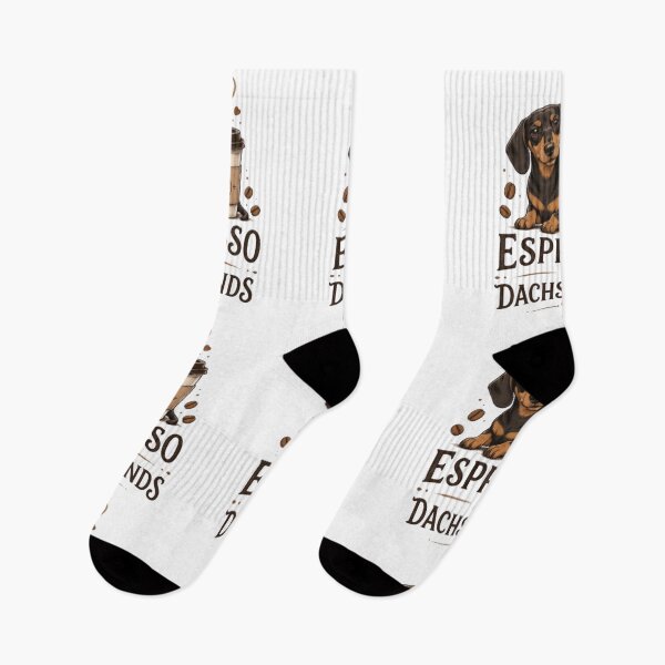 Item preview, Cute Espresso & Dachshund Illustration – Coffee Lover Dog Design designed and sold by EdgeSphere.