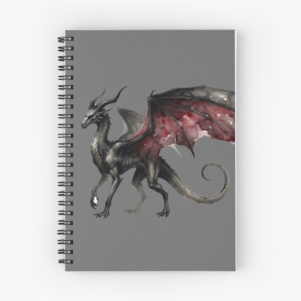Item preview, Gothic Dragon Minimalist Dark Academia Watercolor designed and sold by GrabaHuk.