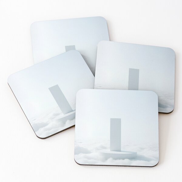 Item preview, Minimalist White Monolith in Clouds 3D Surreal Architectural Art designed and sold by mijaczeek.