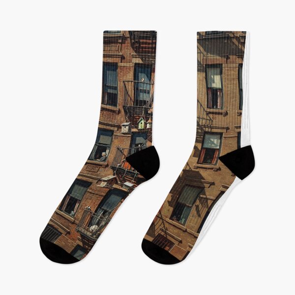 Item preview, City Fire Escapes With Bird Houses And Bird Feeders designed and sold by Home Decor Art.