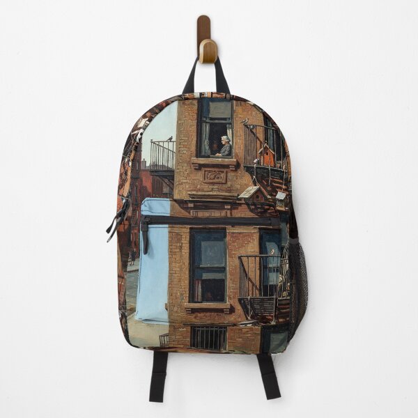 Item preview, City Fire Escapes With Bird Houses And Bird Feeders designed and sold by Home Decor Art.