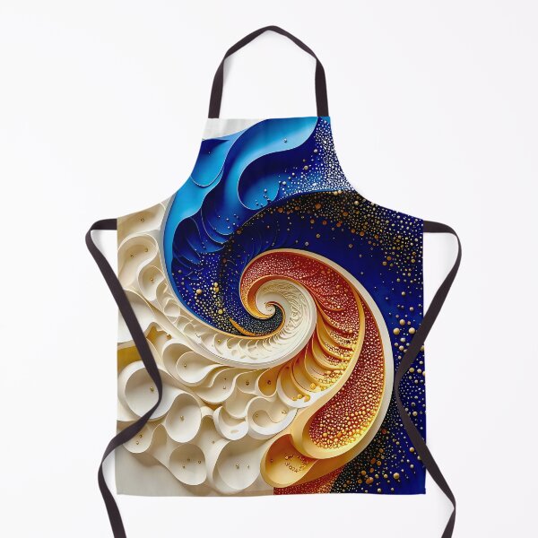 Item preview, Colorful Spiral Design in Blue and Gold designed and sold by Vicky Brago-Mitchell®.