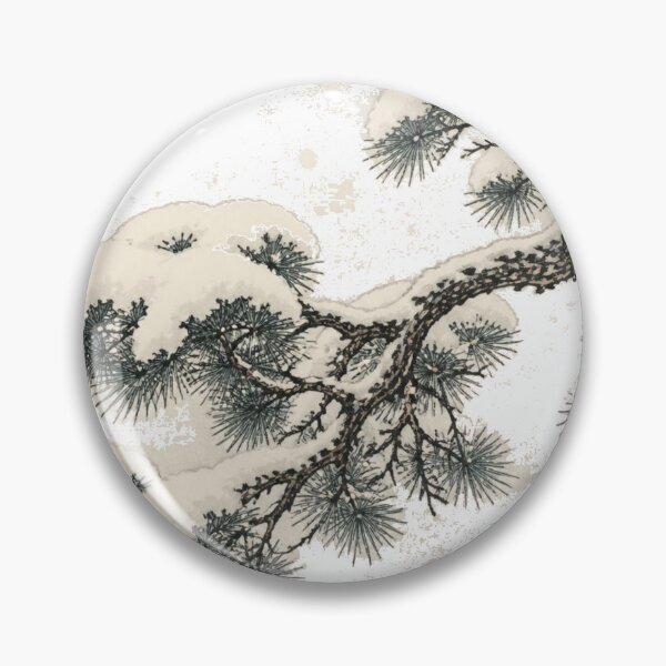 Item preview, Japanese pine covered in snow | Japanese Design designed and sold by JapanMemoir.