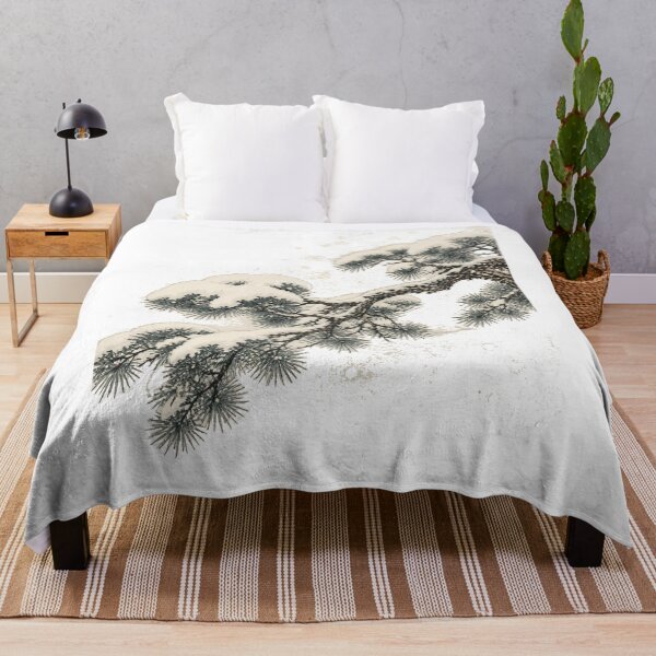 Item preview, Japanese pine covered in snow | Japanese Design designed and sold by JapanMemoir.