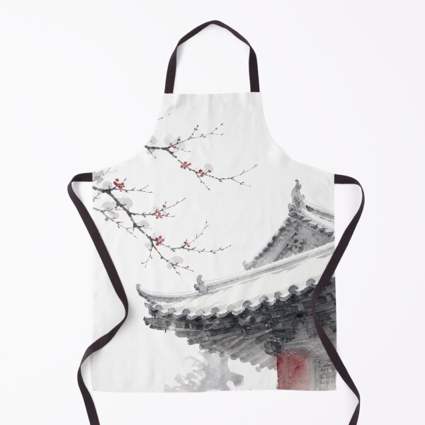 Item preview, Snowy Japanese Temple | Japanese Design designed and sold by JapanMemoir.