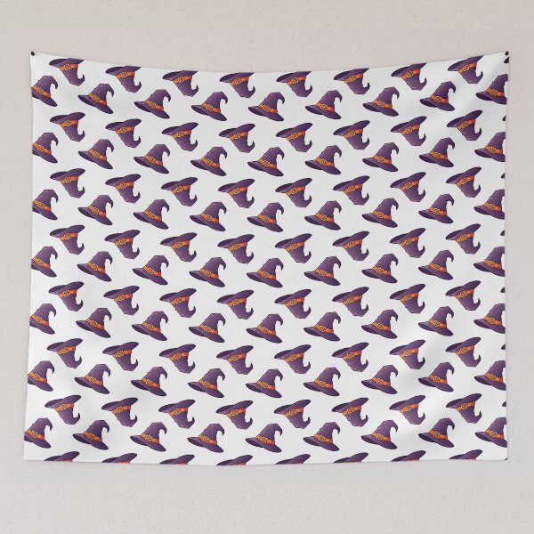 Item preview, Purple Witch Hat Halloween Seamless Pattern – Spooky Witchy Design designed and sold by BigDigital.
