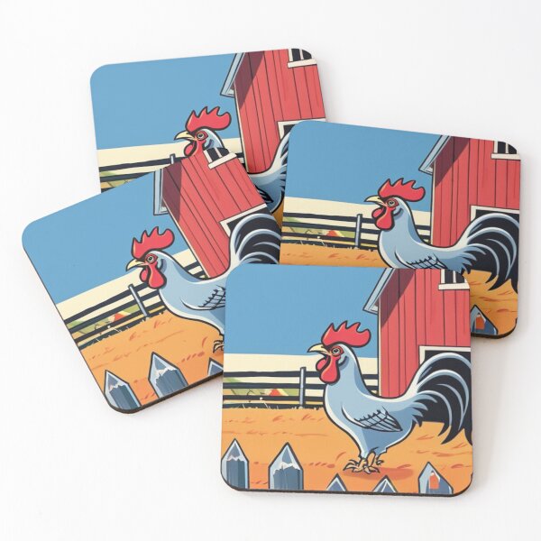 Item preview, Art - Decorative Rooster, American Folk Art Illustration designed and sold by World-Pets.